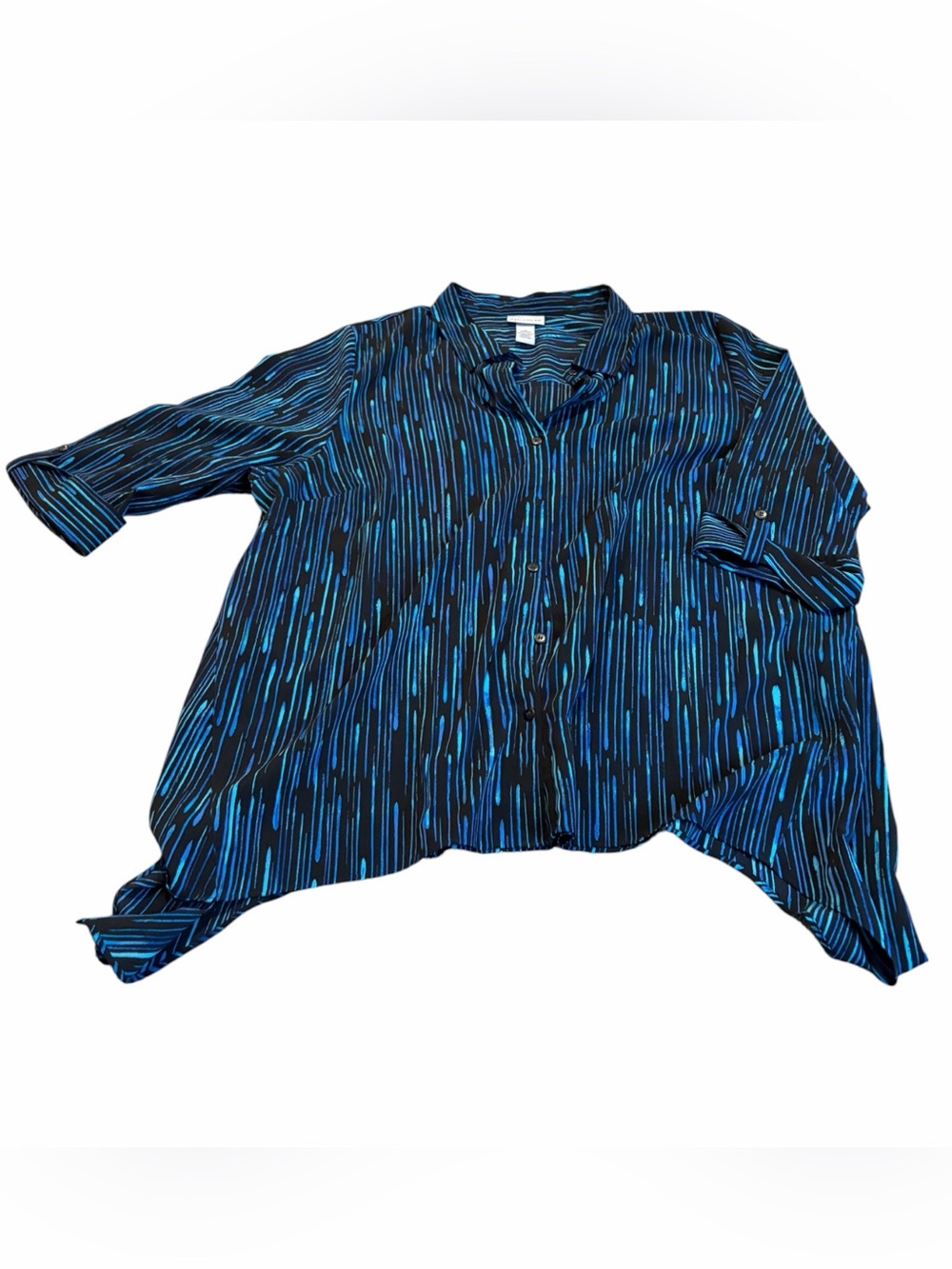 CATHERINES black and blue blouse